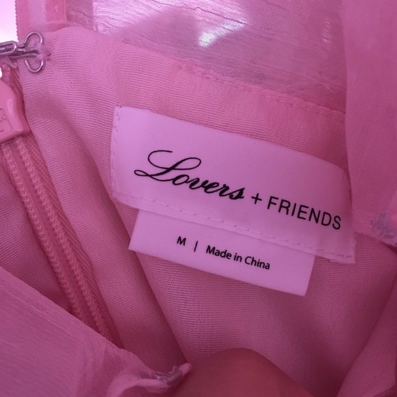 Lovers + Friends light pink heart dress - Picture 4 of 4